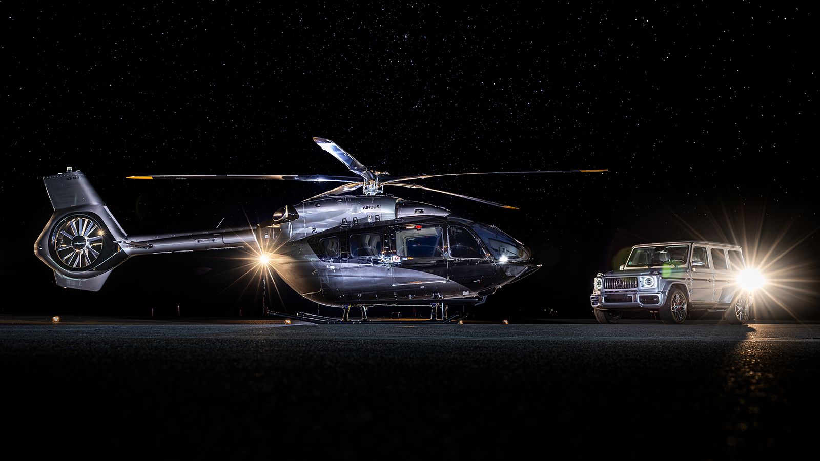 Επί της ουσίας η Airbus συνεργάστηκε με την Mercedes, δίνοντάς της τη δυνατότητα να διαμορφώσει κατά το δοκούν το εσωτερικό του ελικοπτέρου ACH145. 